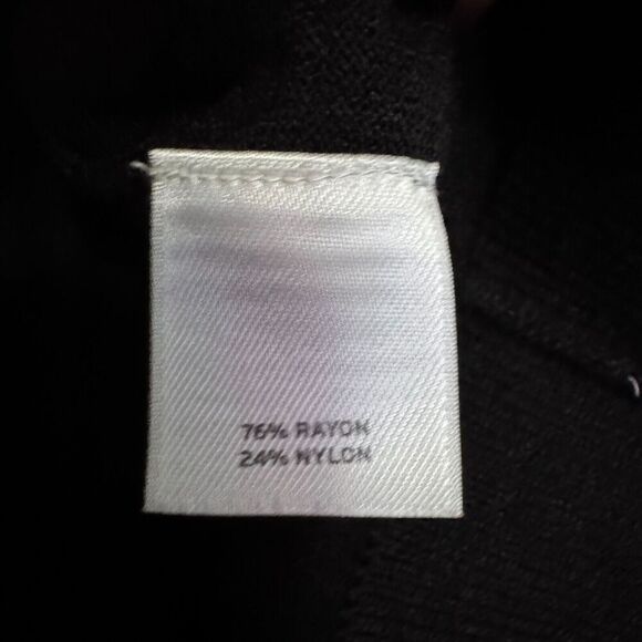 Halogen Long Sleeve Button Up Cardigan Sweater Women S Black Preppy Business - Picture 4 of 5